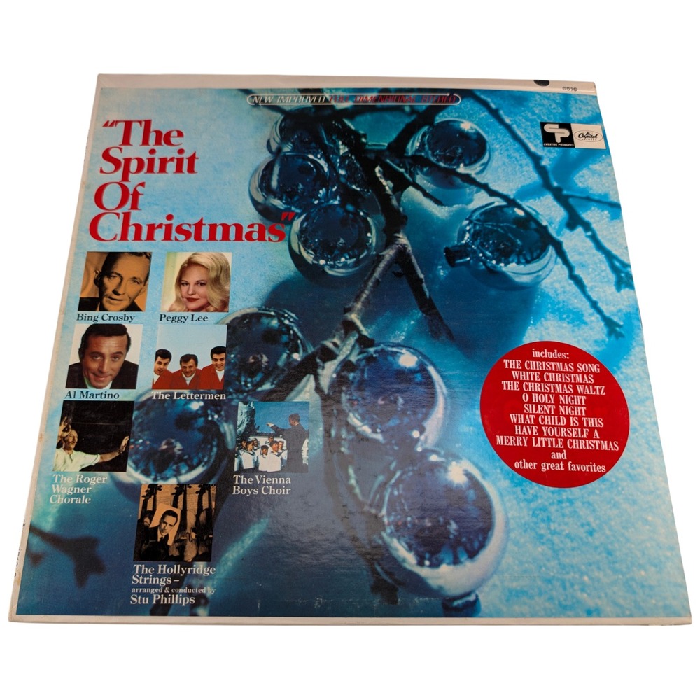 Spirit of Christmas Capitol SL6516 1966 Stereo Vinyl LP Bing Crosby Peggy Lee